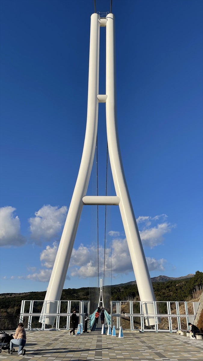 日本国内最長400mの人道吊橋